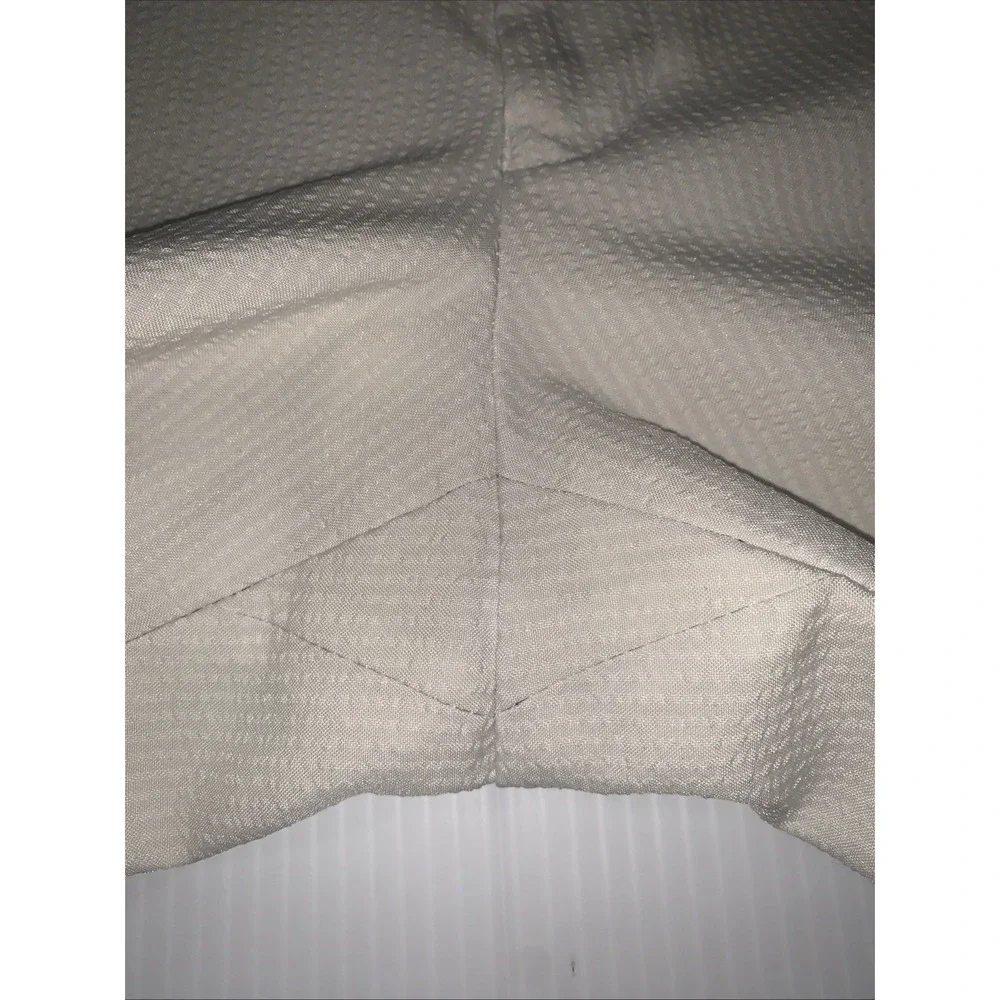 Lauren Ralph LRL Pants Mens 40x30 Pique Off White Straight Lined Classic Preppy